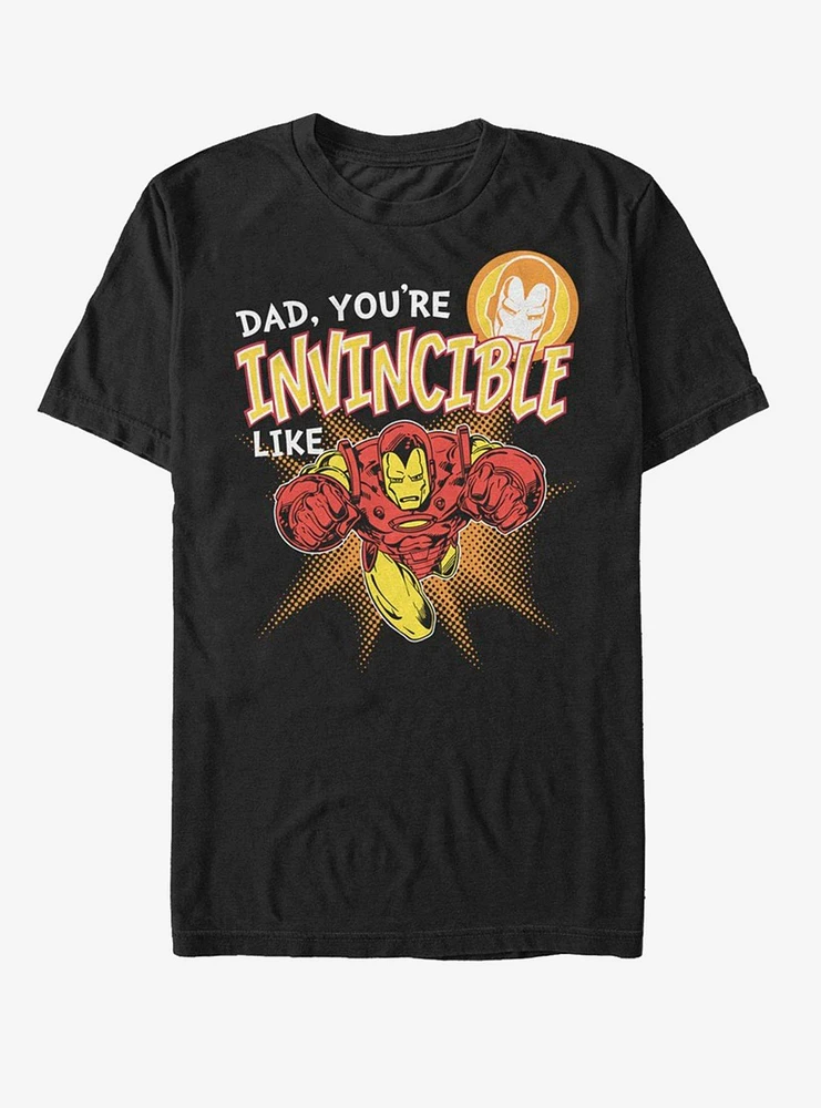 Hot Topic Marvel Iron Man Invincible like Dad T-Shirt