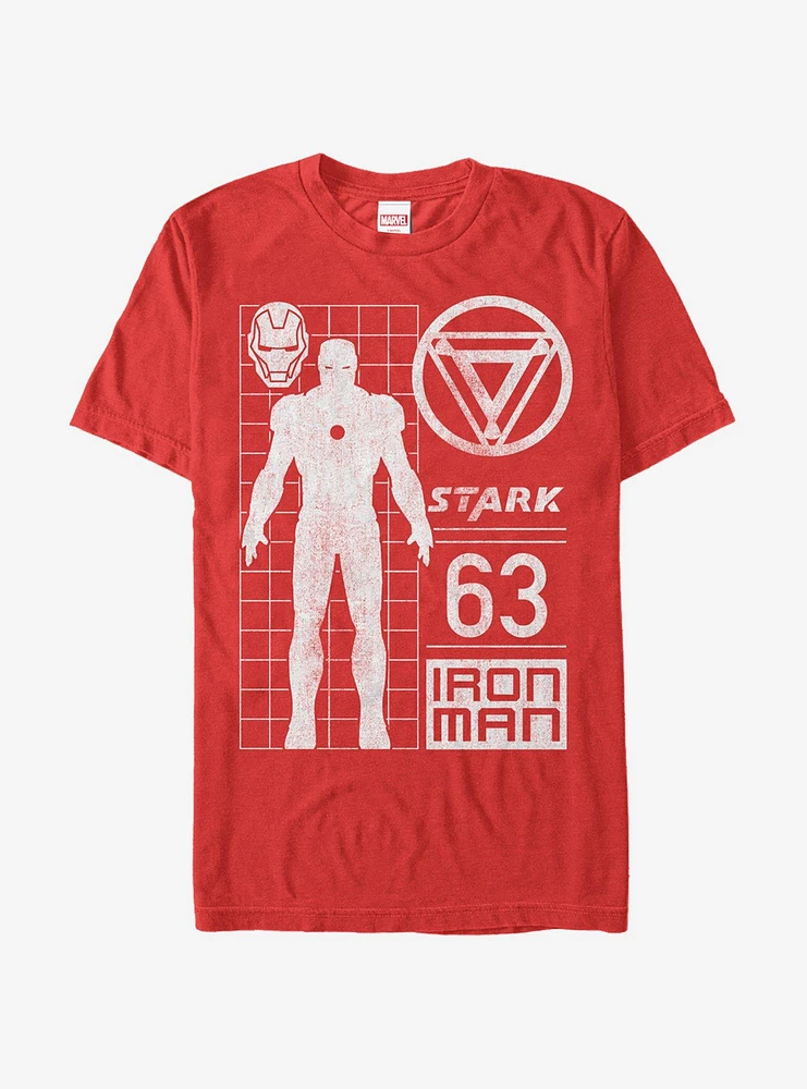 Hot Topic Marvel Iron Man Stark 63 T-Shirt