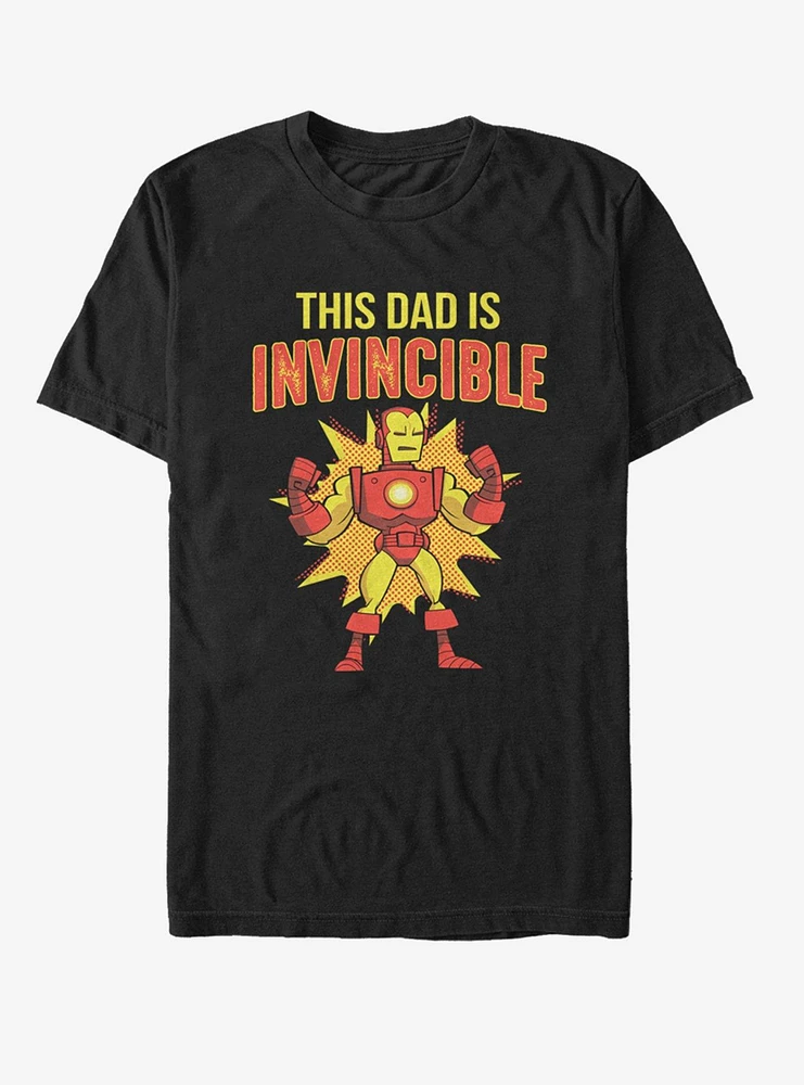 Hot Topic Marvel Iron Man This Dad Is Invincible T-Shirt