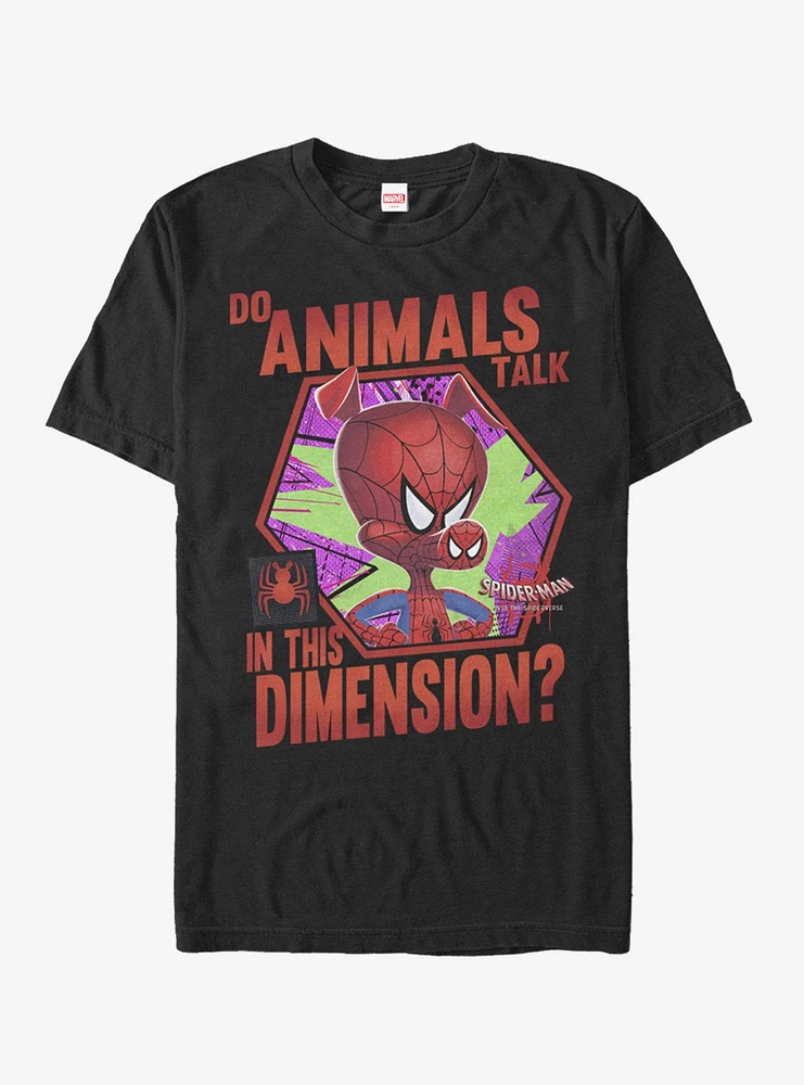 Hot Topic Marvel Spider-Man Animals Talk T-Shirt