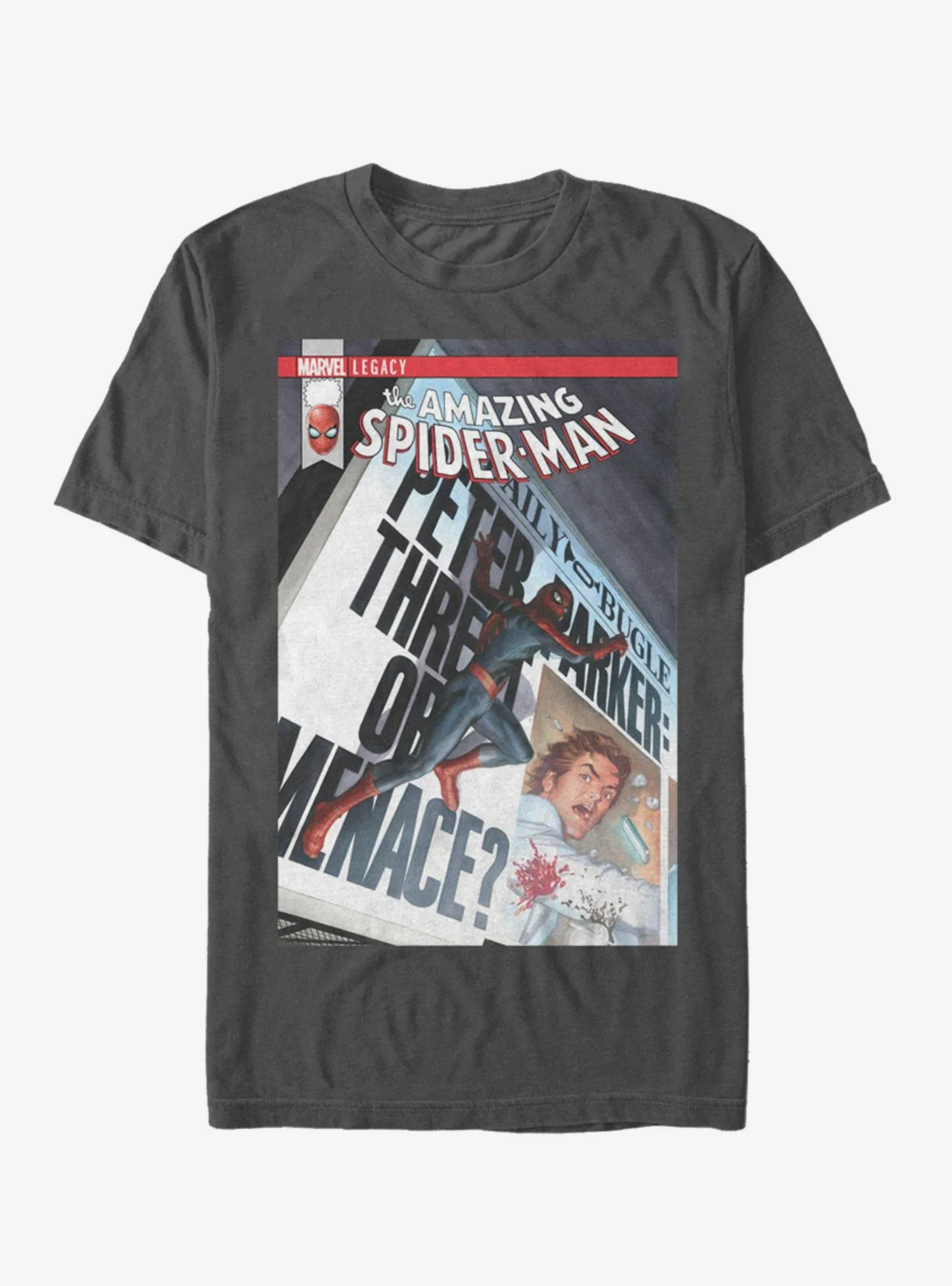 Hot Topic Marvel Spider-Man Bugle T-Shirt