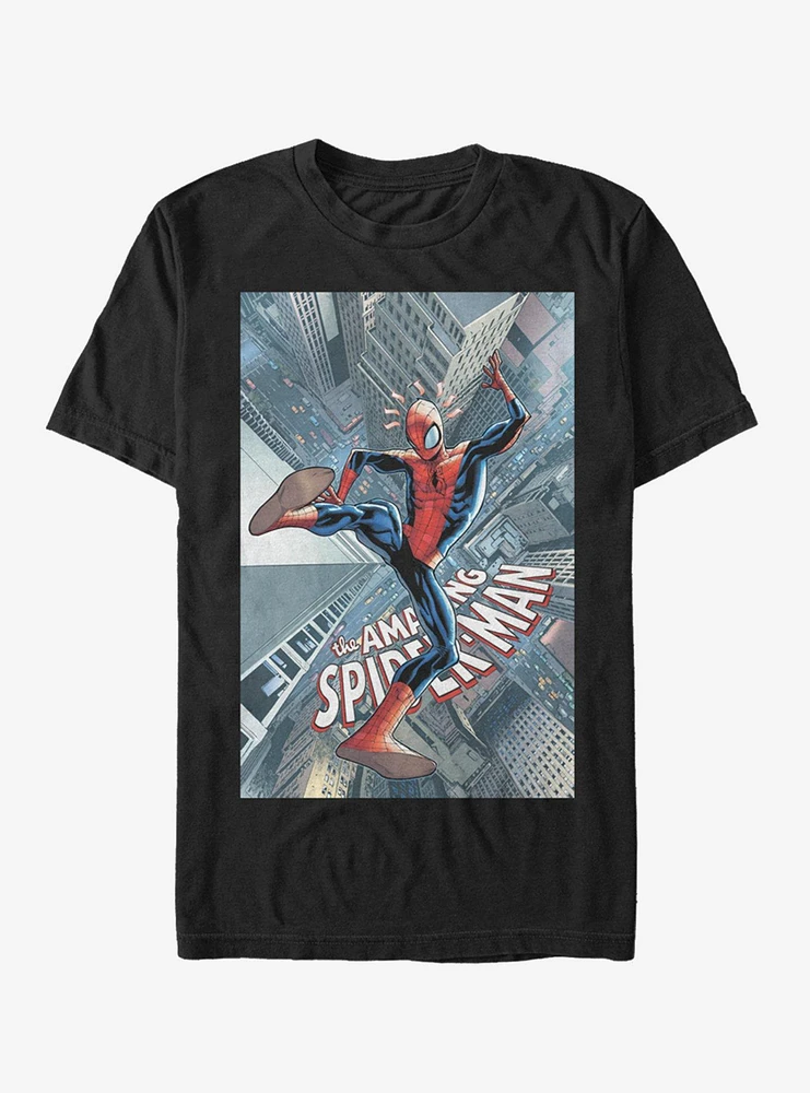 Hot Topic Marvel Spider-Man City Oct.18 T-Shirt