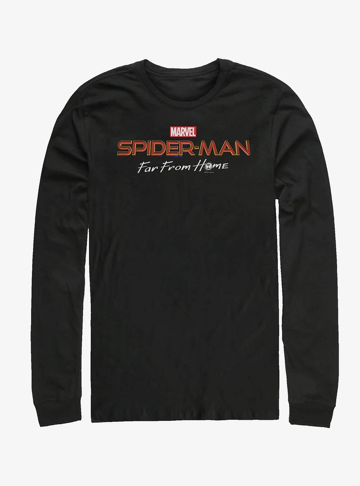 Hot Topic Marvel Spider-Man Far From Home Logo Long-Sleeve T-Shirt