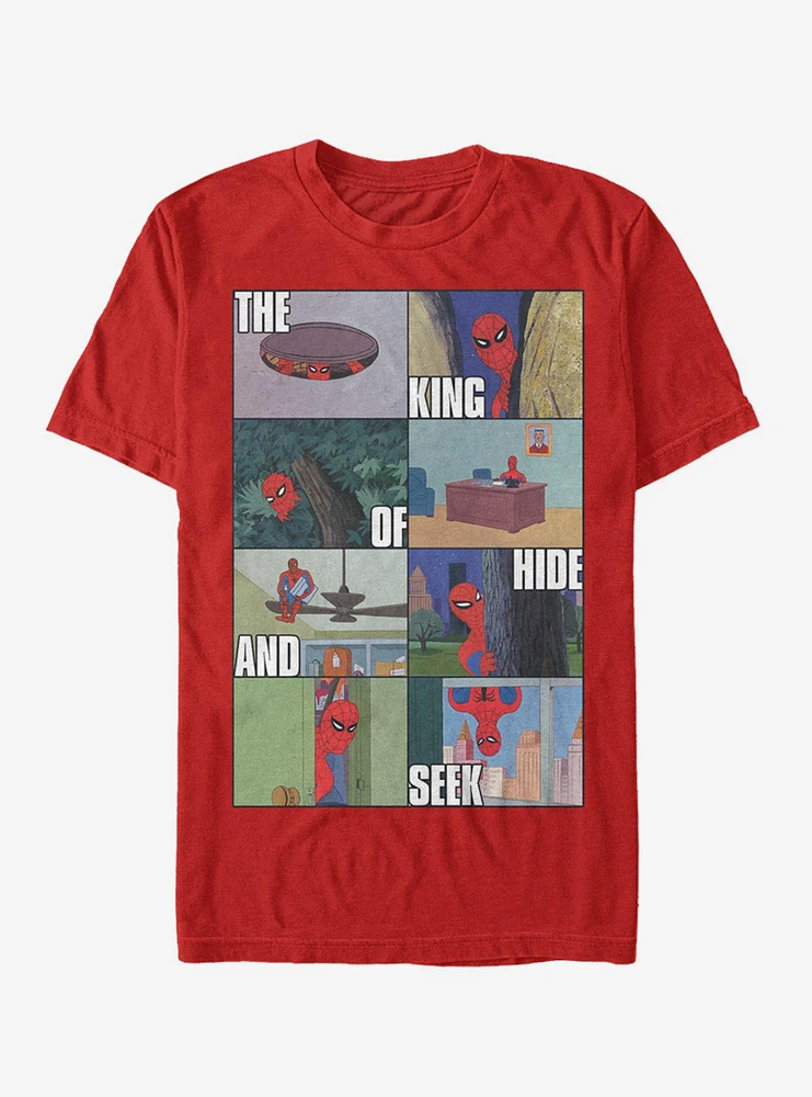 Hot Topic Marvel Spider-Man King of Hide and Seek T-Shirt