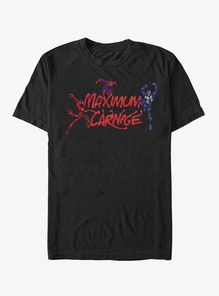 Hot Topic Marvel Spider-Man Maximum Carnage Title Screen T-Shirt