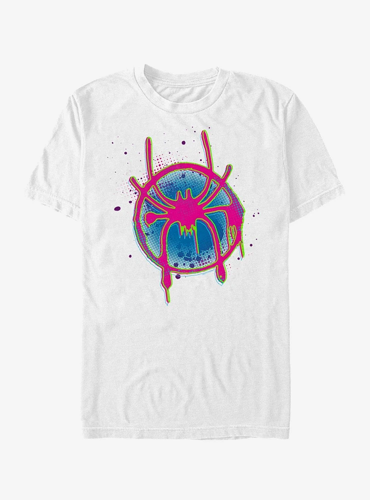 Hot Topic Marvel Spider-Man Neon Logo T-Shirt