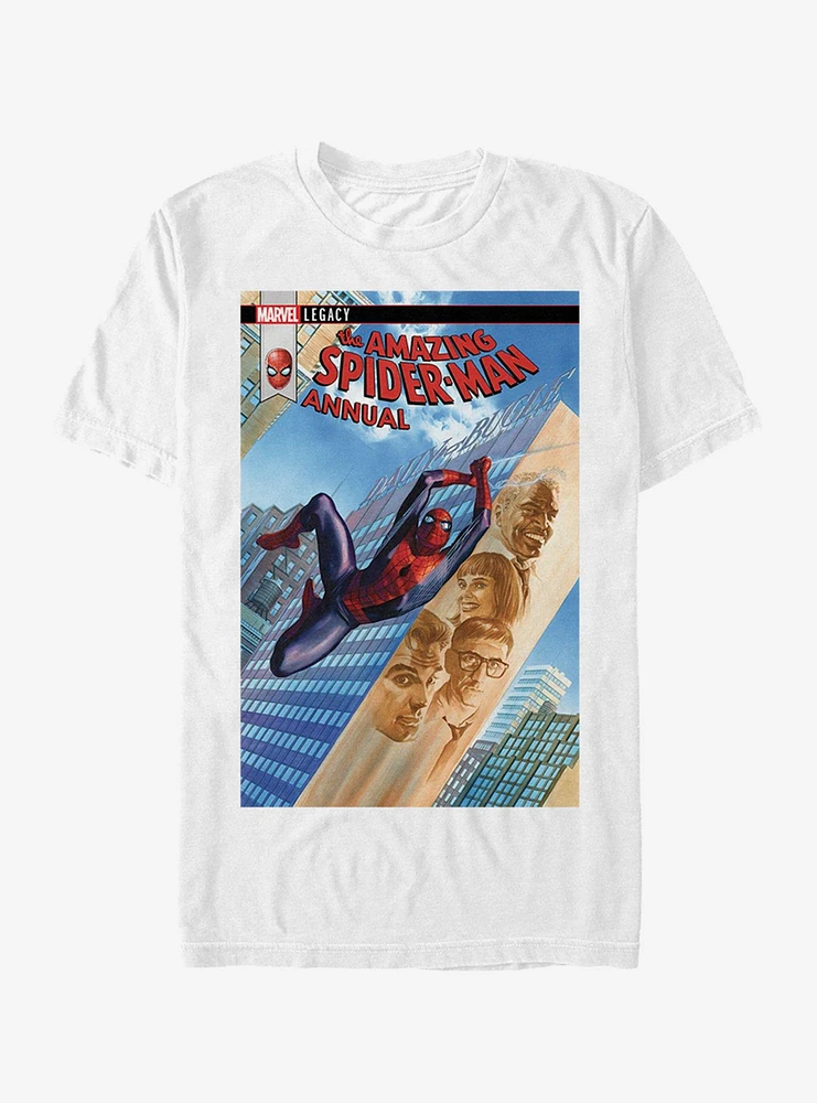 Hot Topic Marvel Spider-Man Smiling Faces Feb.18 T-Shirt