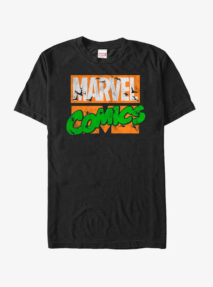 Hot Topic Marvel Spooky Logo T-Shirt