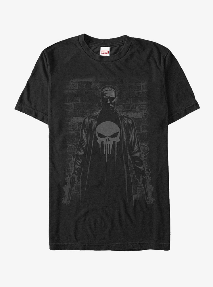 Hot Topic Marvel The Punisher Smoking Guns T-Shirt