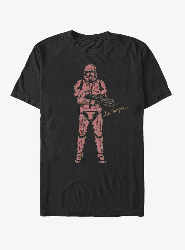 Hot Topic Star Wars Episode IX Rise of Skywalker Red Trooper T-Shirt