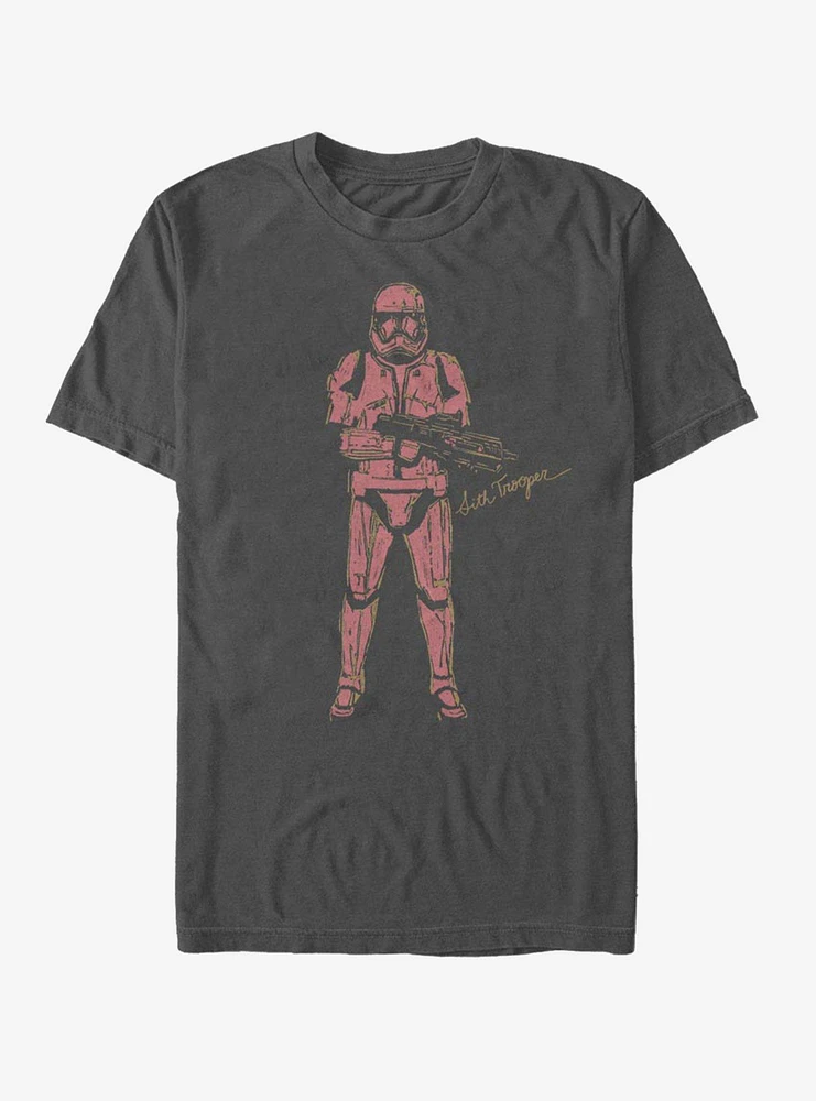 Hot Topic Star Wars Episode IX Rise of Skywalker Red Trooper T-Shirt