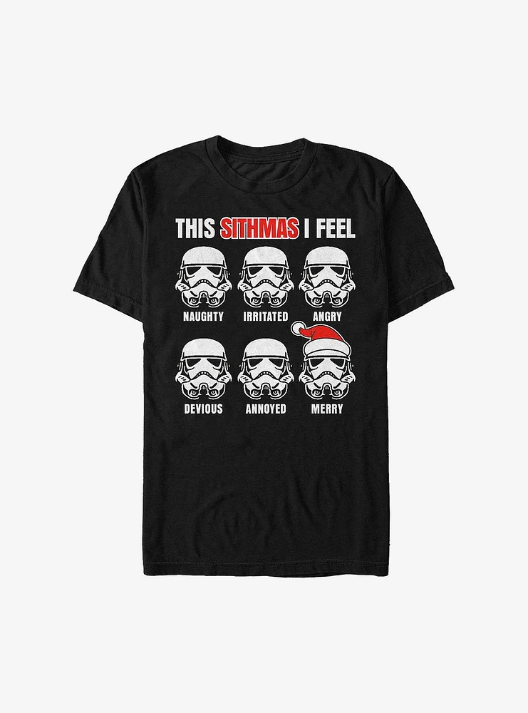 Hot Topic Star Wars Sithmas Feelings Holiday T-Shirt