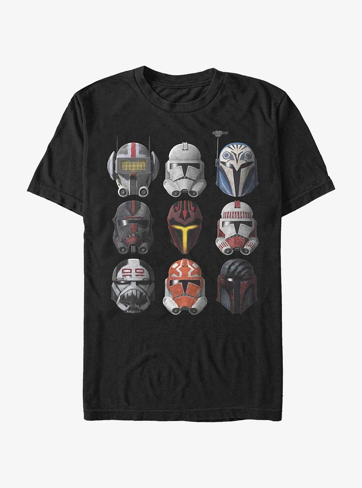 Hot Topic Star Wars The Clone Helmets T-Shirt