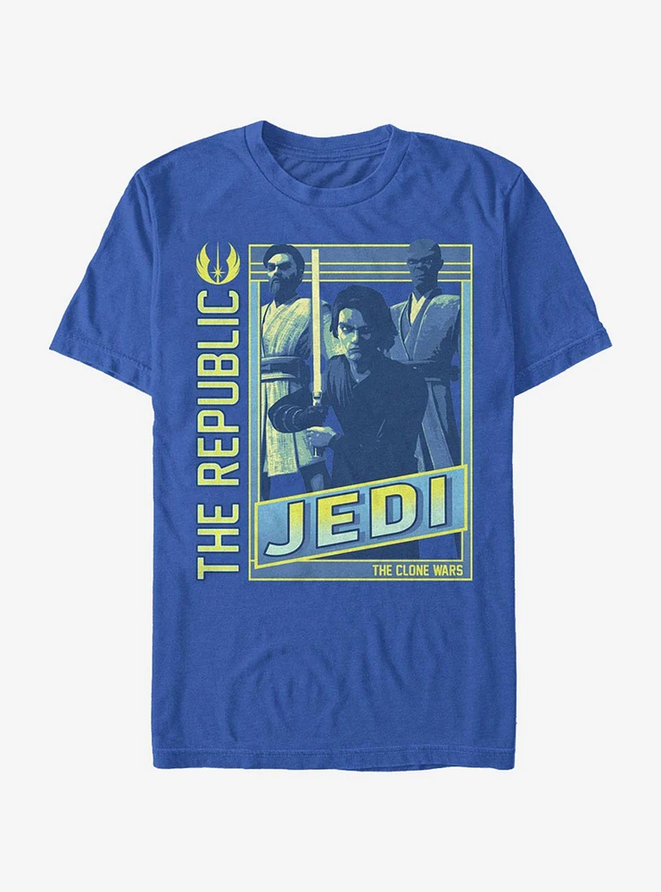 Hot Topic Star Wars The Clone Jedi Group T-Shirt