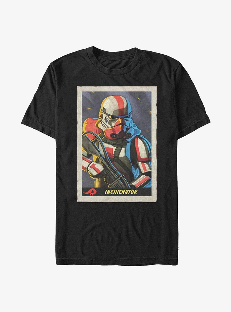 Hot Topic Star Wars The Mandalorian Incinerator Playing Card T-Shirt