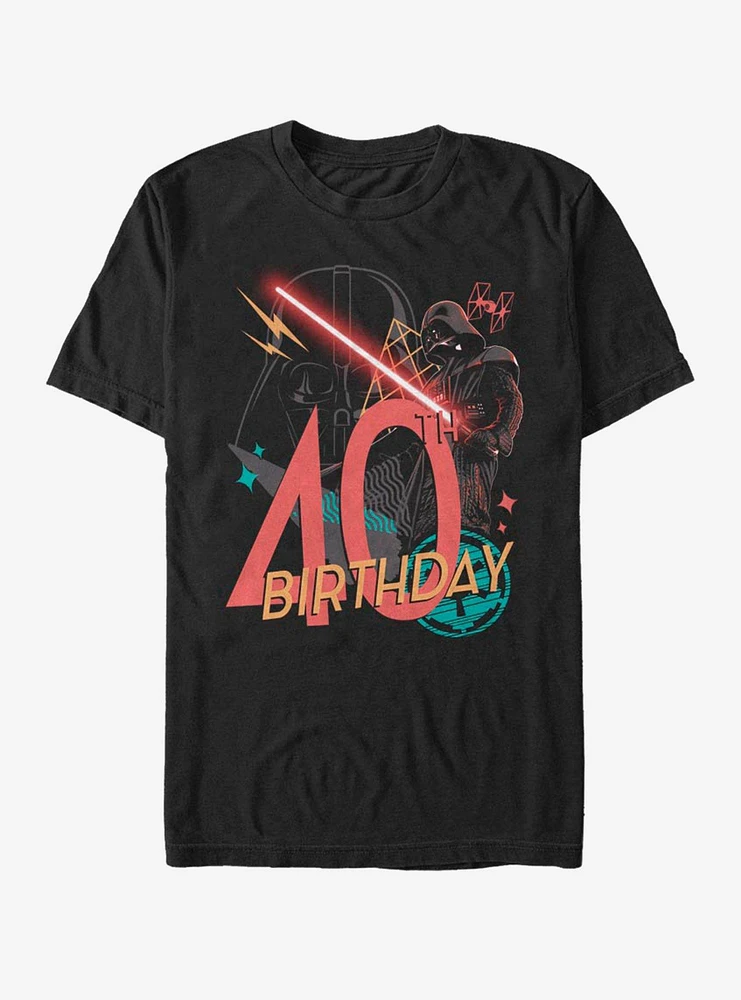 Hot Topic Star Wars Vader 40th B-Day T-Shirt