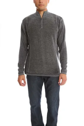 Inked 1/4 Zip Pullover - Bankers Grey