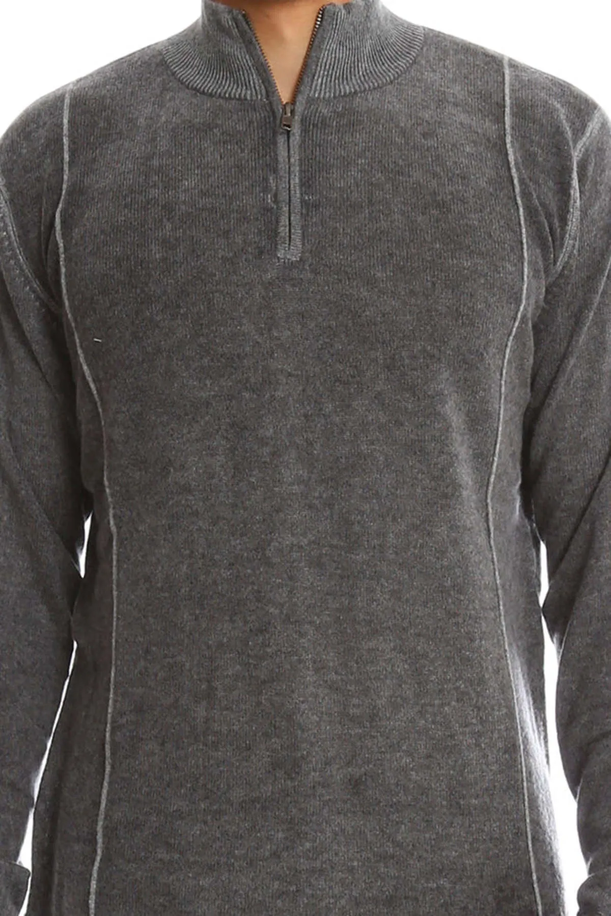 Inked 1/4 Zip Pullover - Bankers Grey