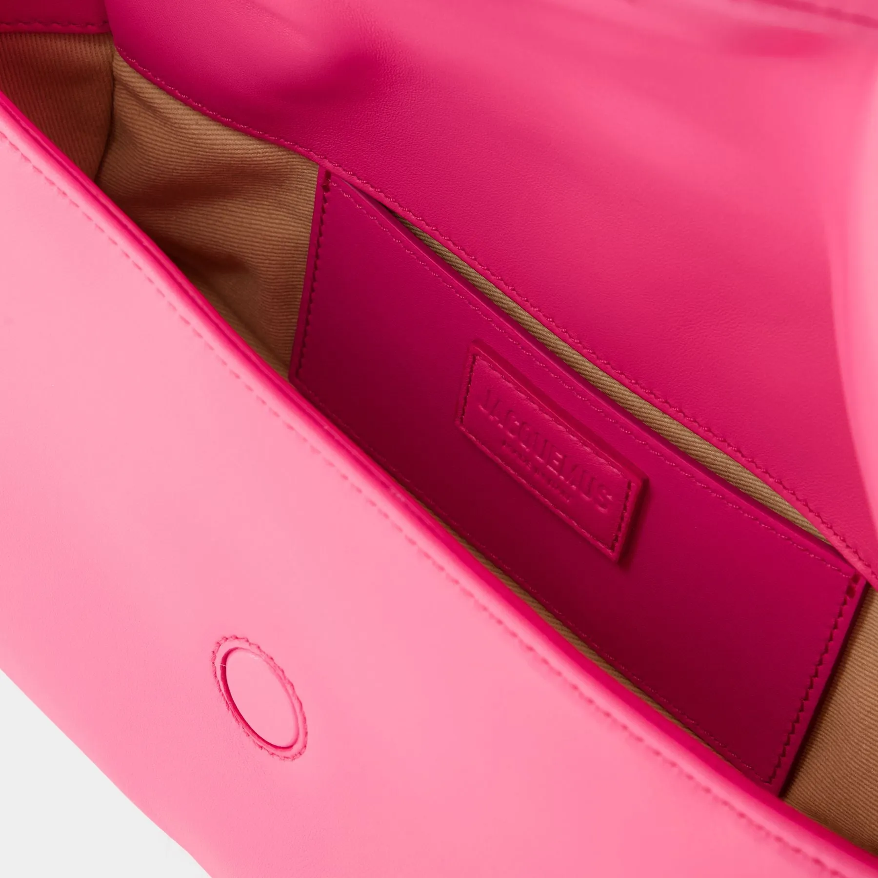 Jacquemus  Le Bambimou Bag - Jacquemus - Leather - Neon Pink