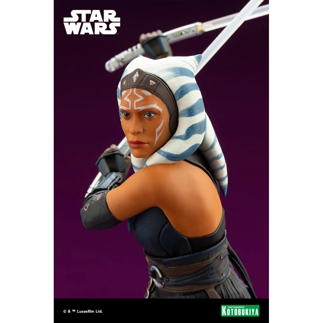 Kotobukiya ARTFX+ Star Wars The Mandalorian Ahsoka Tano Statue (black)