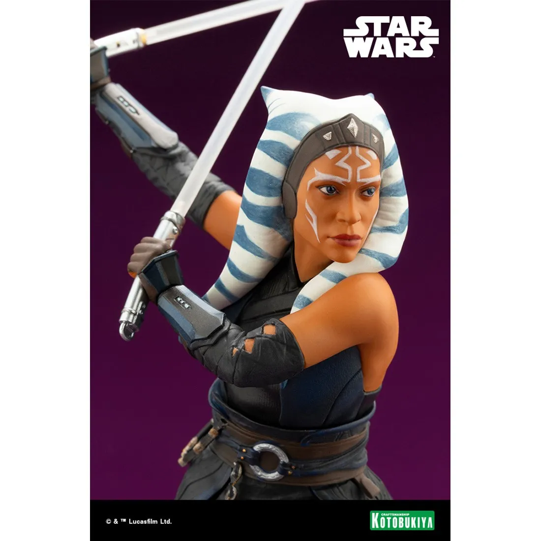 Kotobukiya ARTFX+ Star Wars The Mandalorian Ahsoka Tano Statue (black)