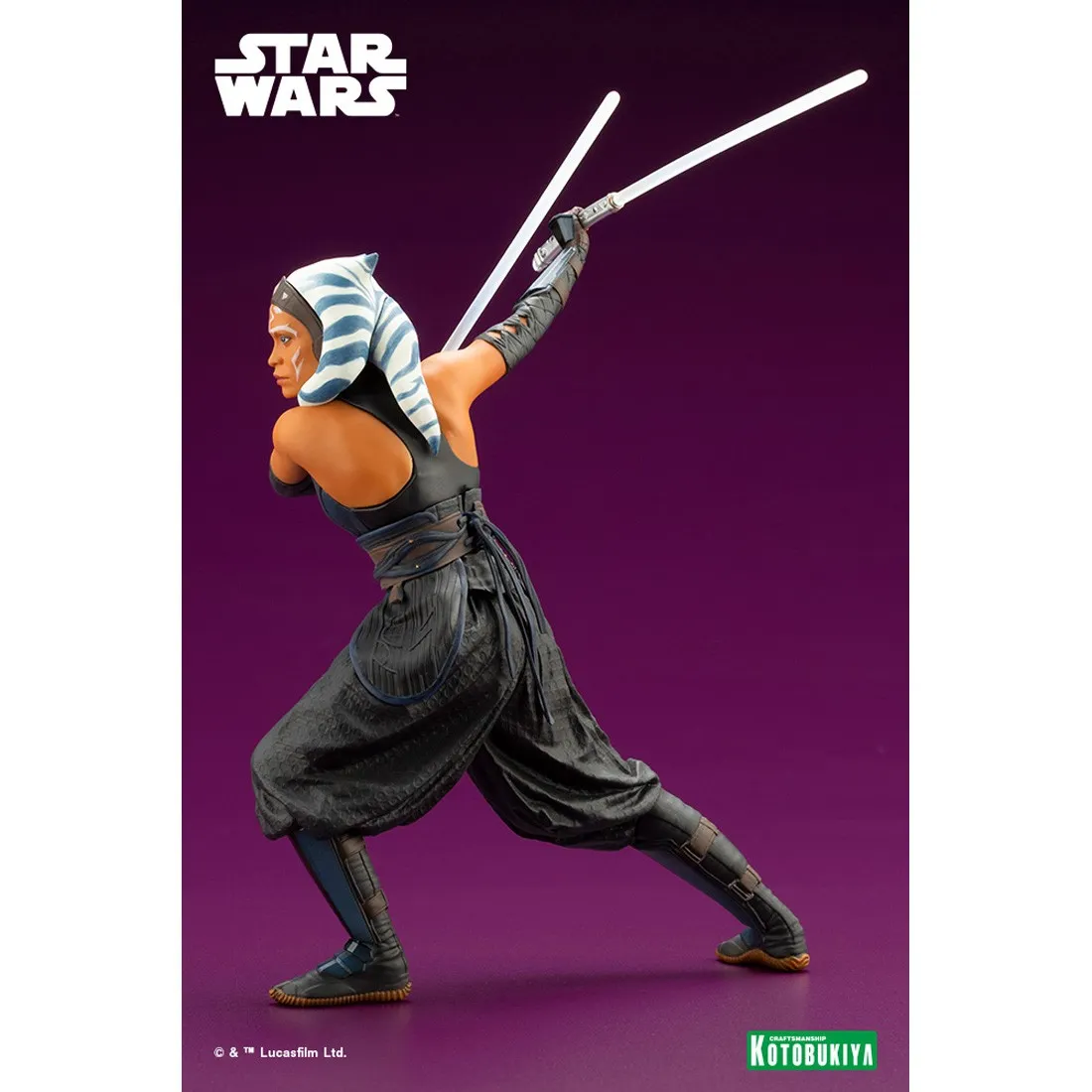 Kotobukiya ARTFX+ Star Wars The Mandalorian Ahsoka Tano Statue (black)