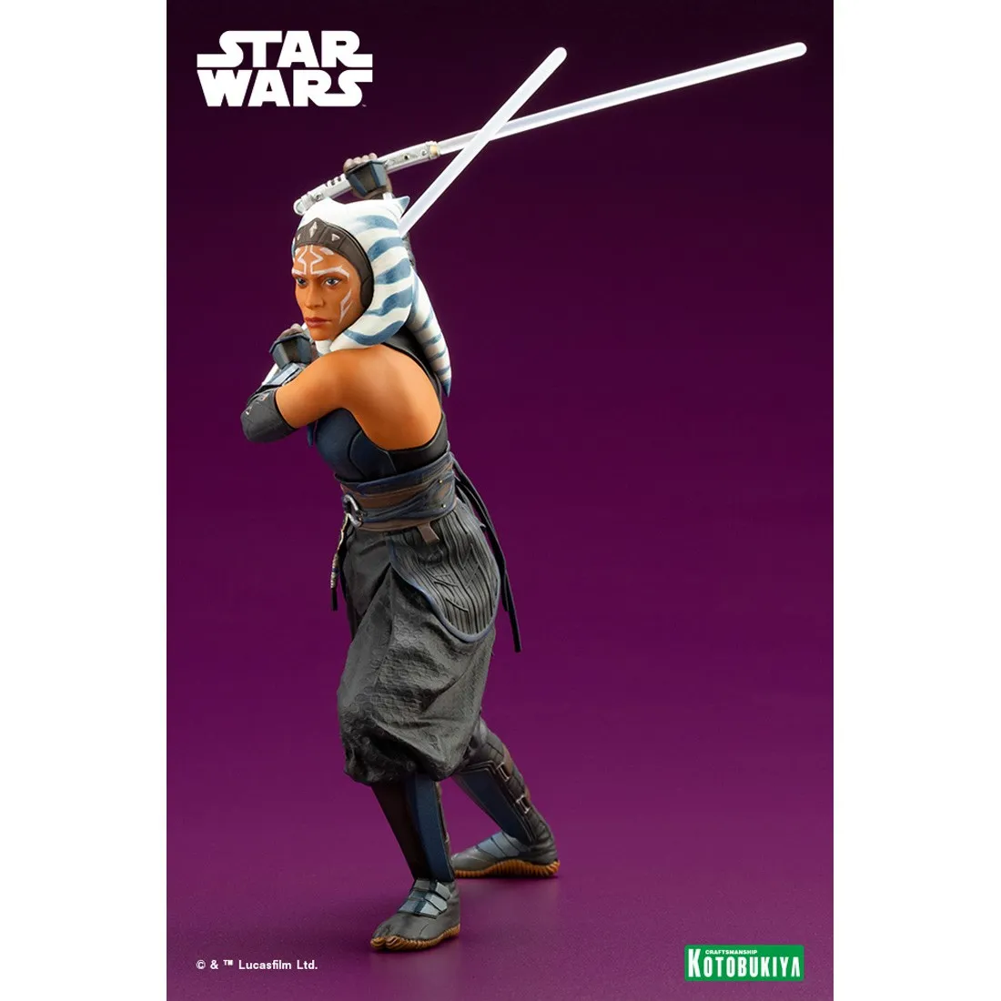 Kotobukiya ARTFX+ Star Wars The Mandalorian Ahsoka Tano Statue (black)