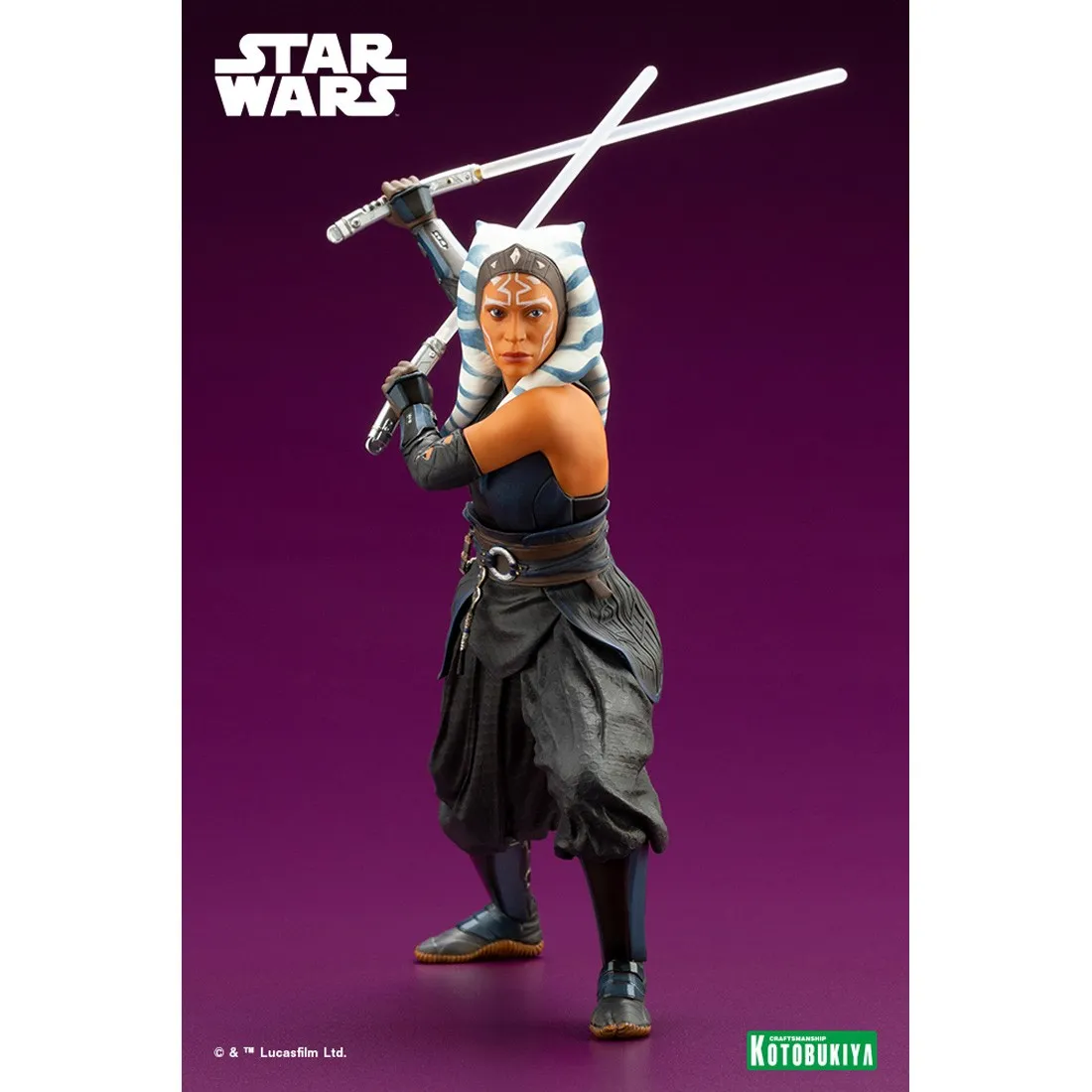 Kotobukiya ARTFX+ Star Wars The Mandalorian Ahsoka Tano Statue (black)