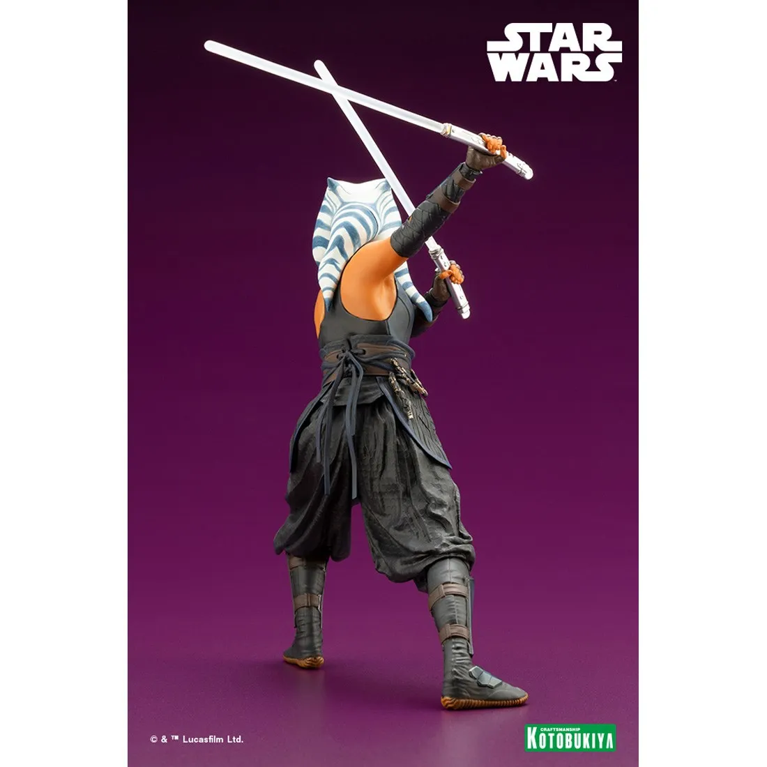 Kotobukiya ARTFX+ Star Wars The Mandalorian Ahsoka Tano Statue (black)