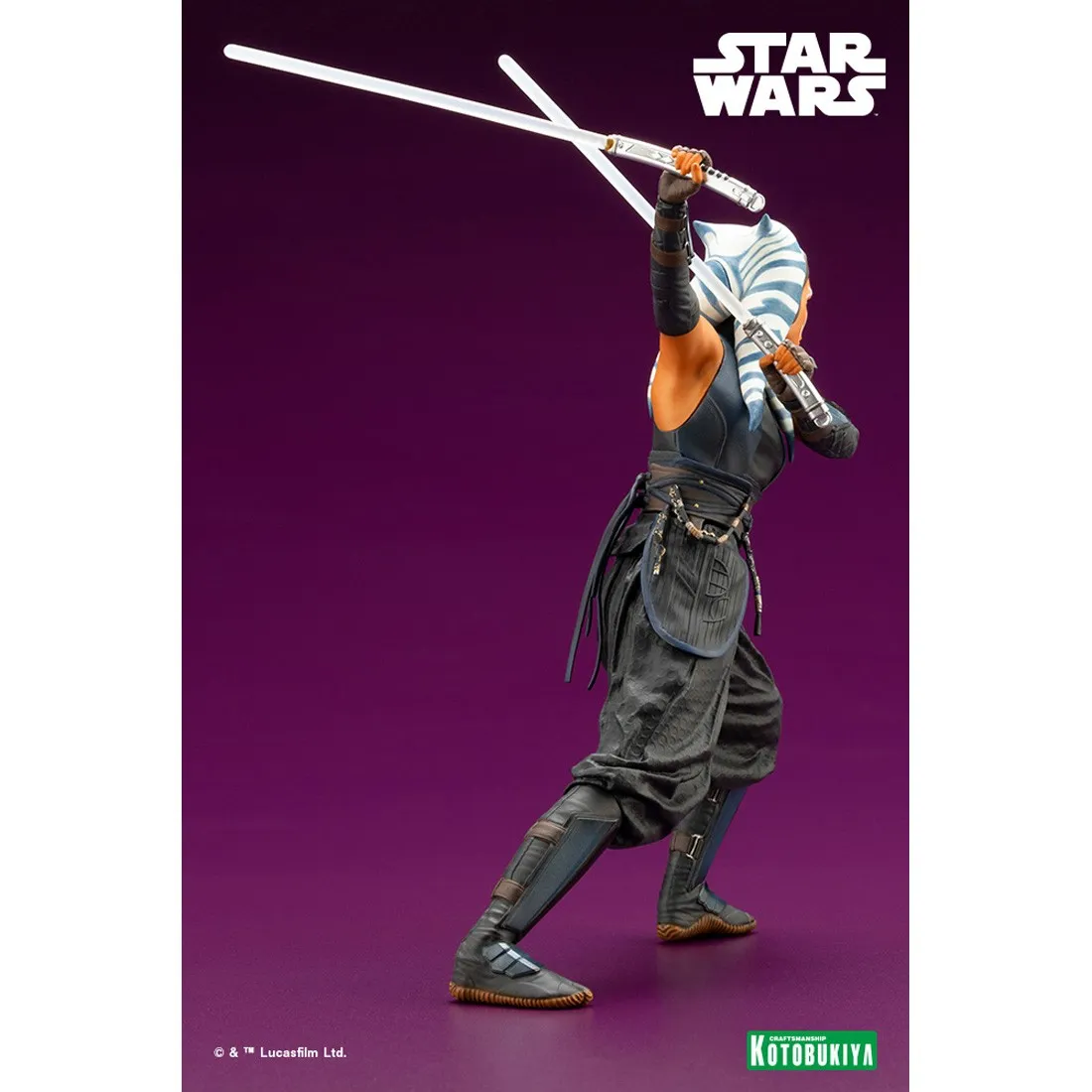 Kotobukiya ARTFX+ Star Wars The Mandalorian Ahsoka Tano Statue (black)