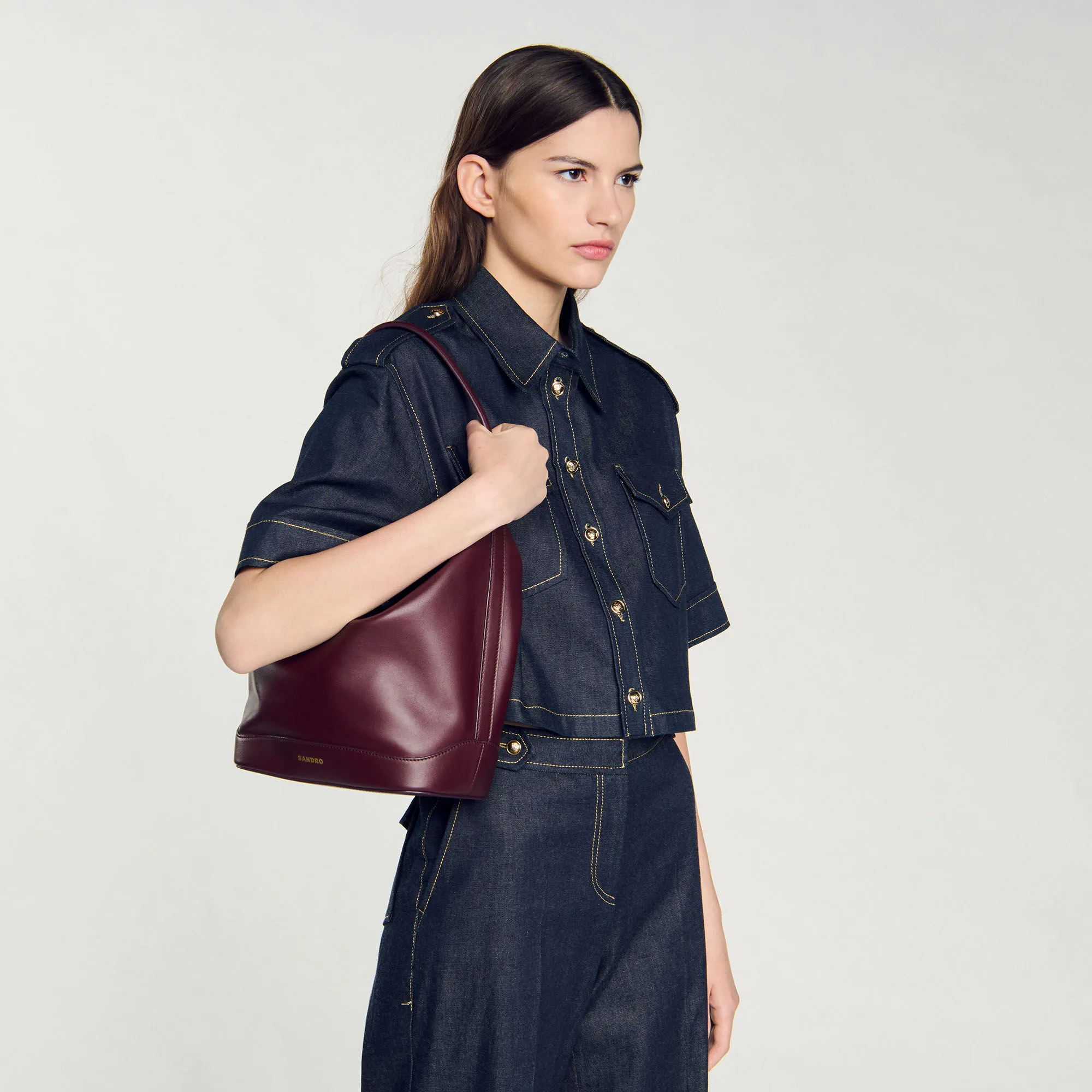 Leather bucket bag TANGOSO