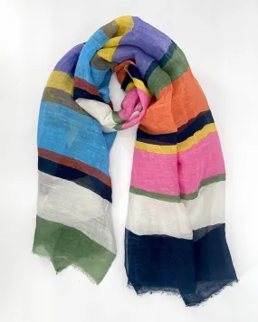 Macaron Striped Scarf