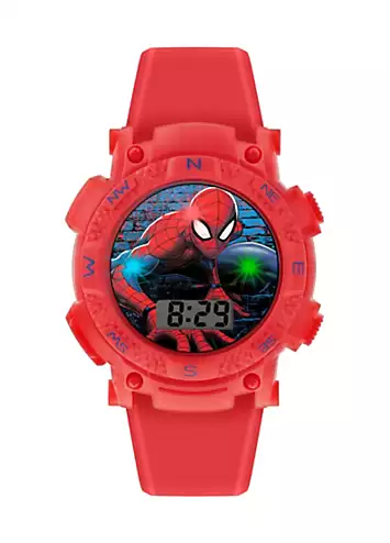 Marvel Disney Spiderman Red Silicon Strap Watch | Kaleidoscope