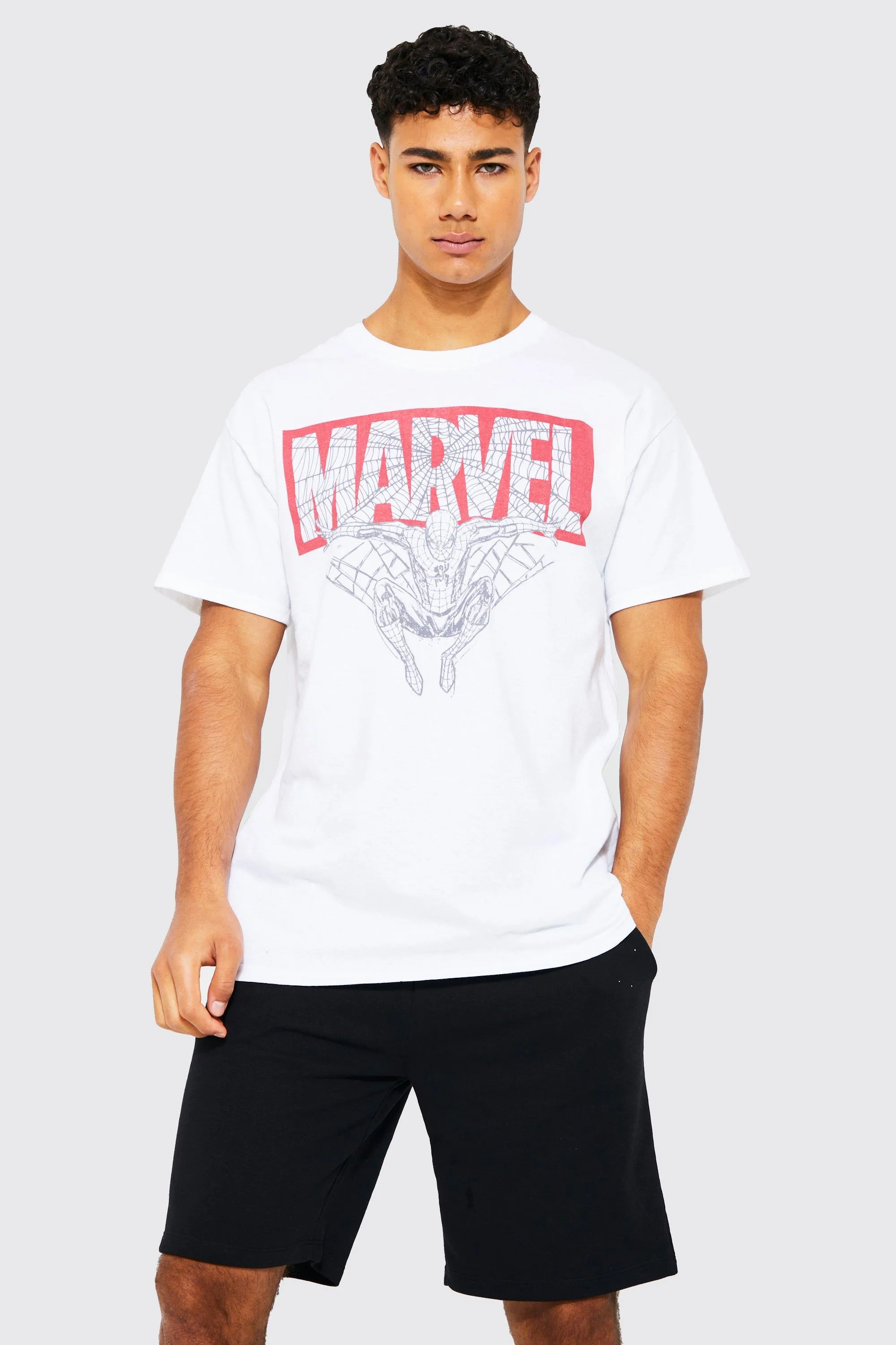 Marvel Logo License T-shirt | boohooMAN UK