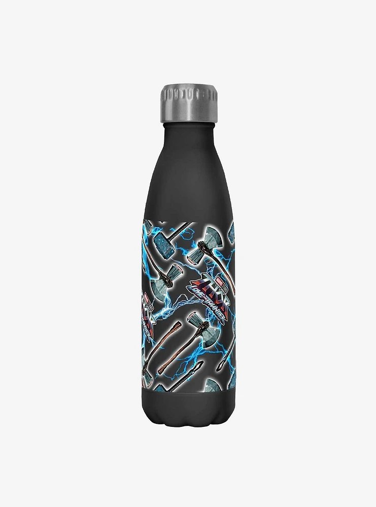 Marvel Thor: Love and Thunder Weapons Pattern Stainless Steel Water Bottle