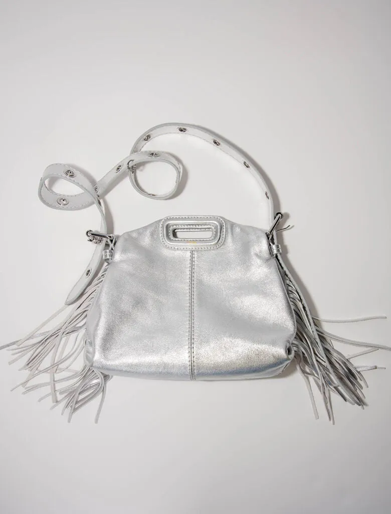 Metallic Leather Mini Miss M Bag