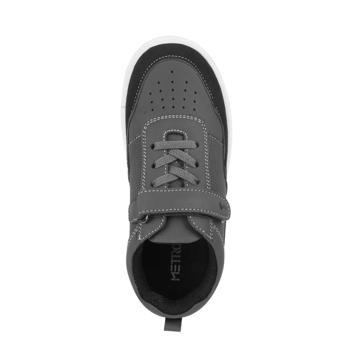 Metro Boys Black Casual Sneakers