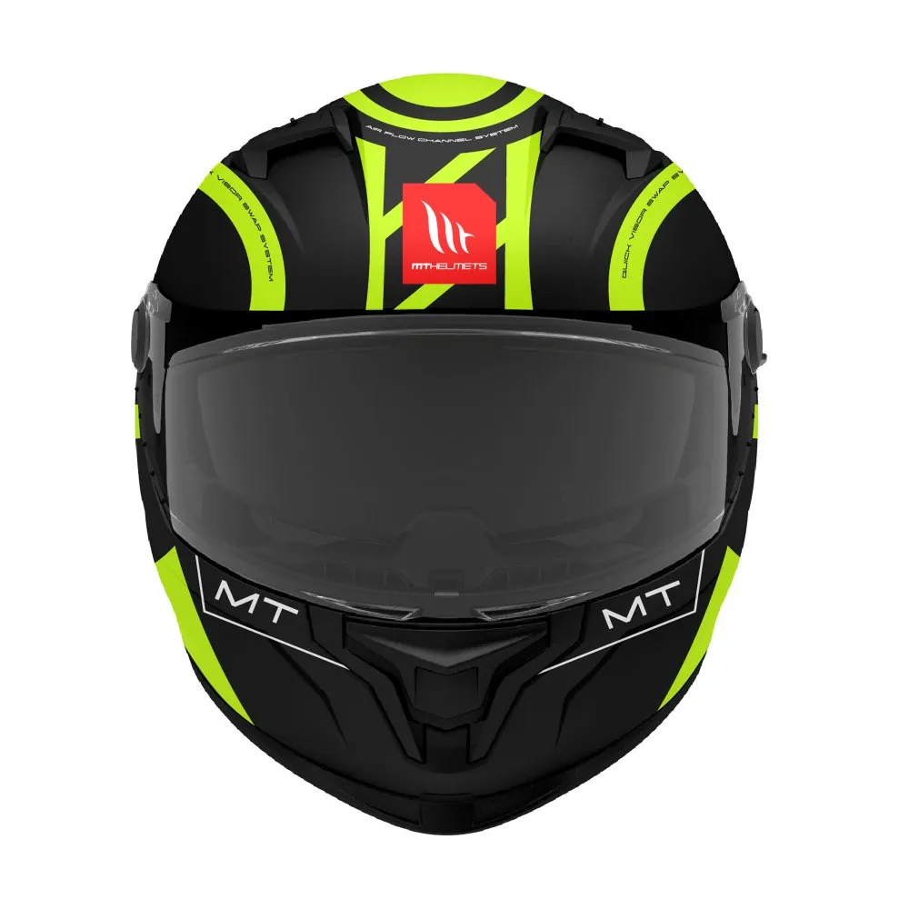 MT Braker Inox Helmet - Black/Yellow