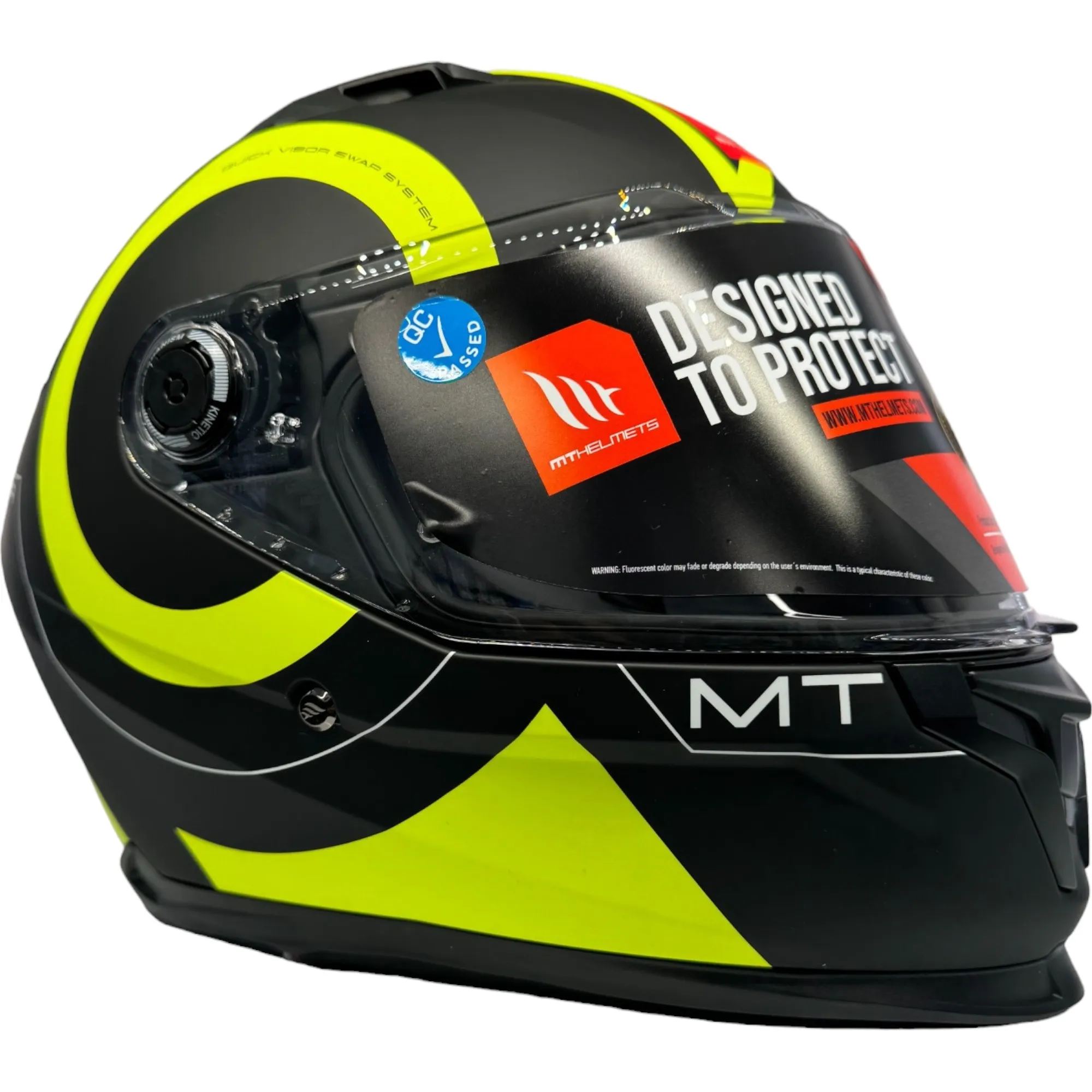 MT Braker Inox Helmet - Black/Yellow