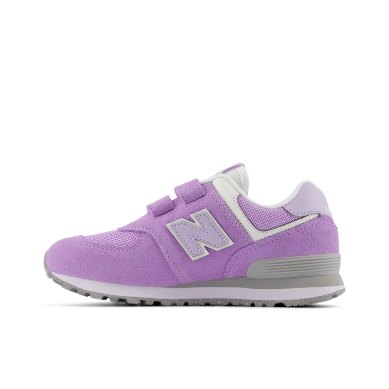 New Balance Infant Youth Girls 574 Hook And Loop Shoe - PV574ESL