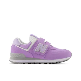 New Balance Infant Youth Girls 574 Hook And Loop Shoe - PV574ESL