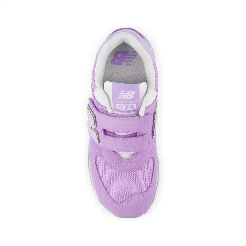 New Balance Infant Youth Girls 574 Hook And Loop Shoe - PV574ESL