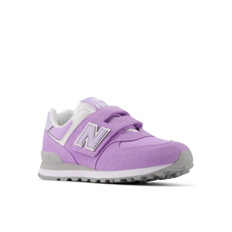 New Balance Infant Youth Girls 574 Hook And Loop Shoe - PV574ESL