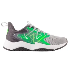 New Balance Little Kid’s Rave Run v2 Lace Raincloud with Green