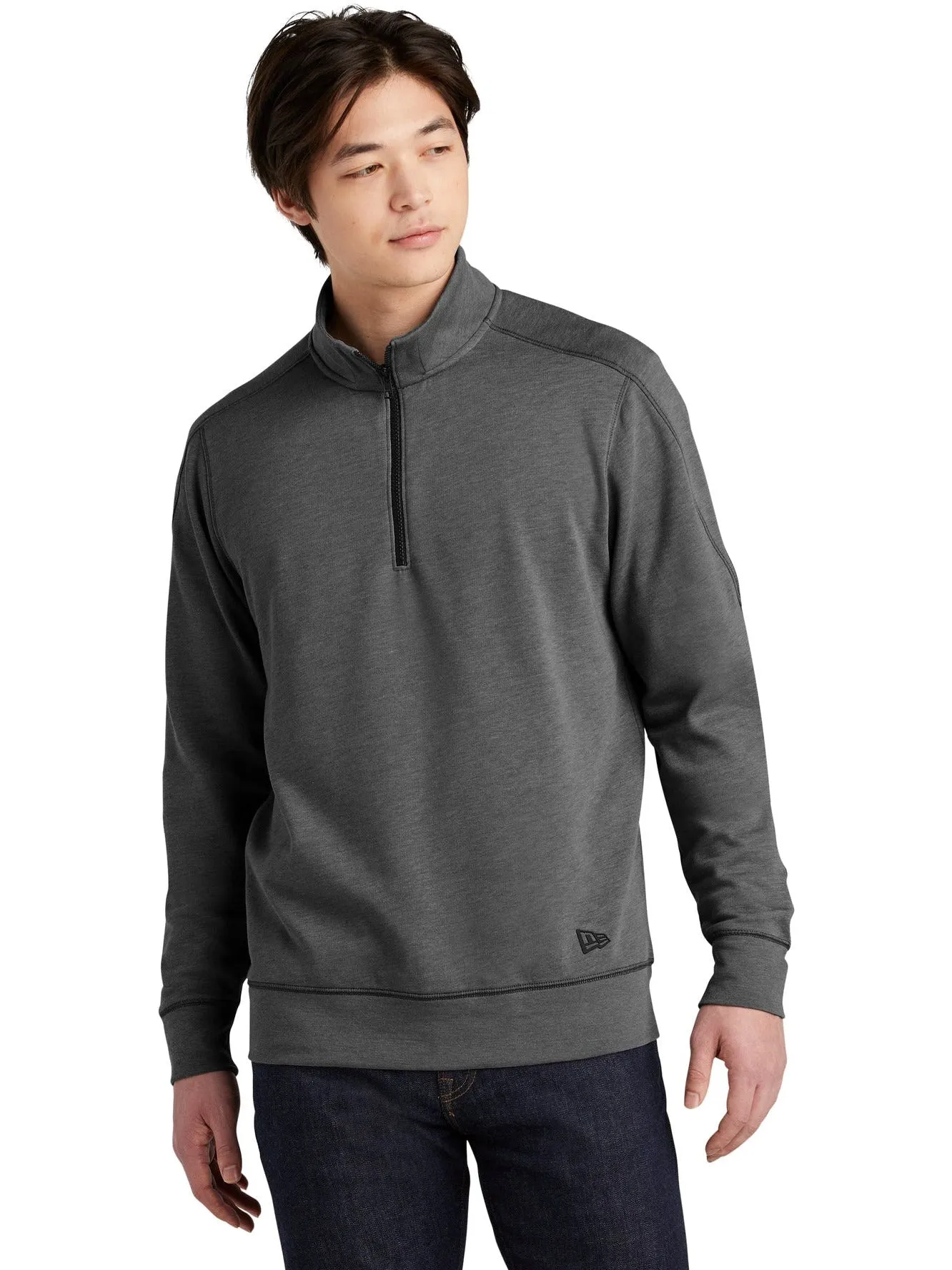 New Era Tri-Blend Fleece 1/4-Zip Pullover