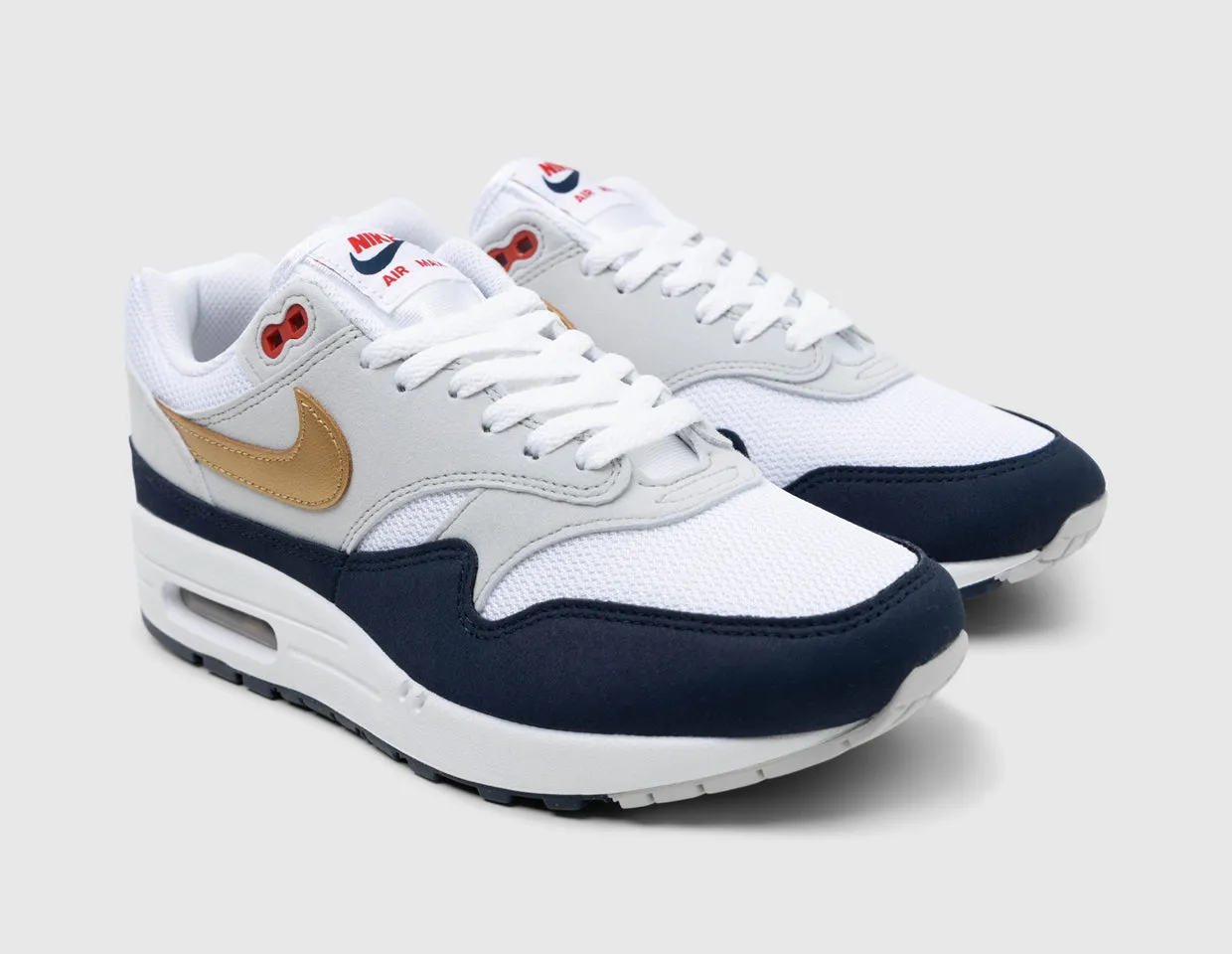 Nike Air Max 1 Obsidian / Metallic Gold - White