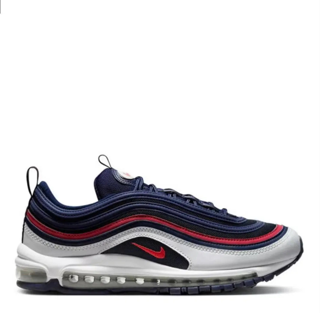 NIKE AIR MAX 97 TRAINERS - BLUE / RED