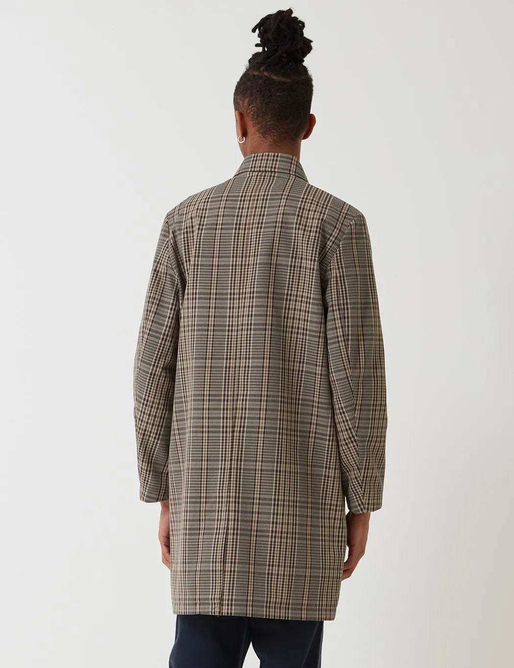 Norse Projects Thor Compact Twill Mac - Tan/Brown Check