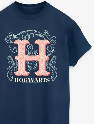 NW2 Harry Potter H Logo Adult Navy Printed T-Shirt | Men | George at ASDA