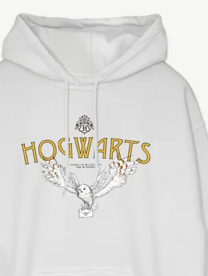 NW2 Harry Potter Hogwarts Owl White Printed Hoodie | Women | George at ASDA